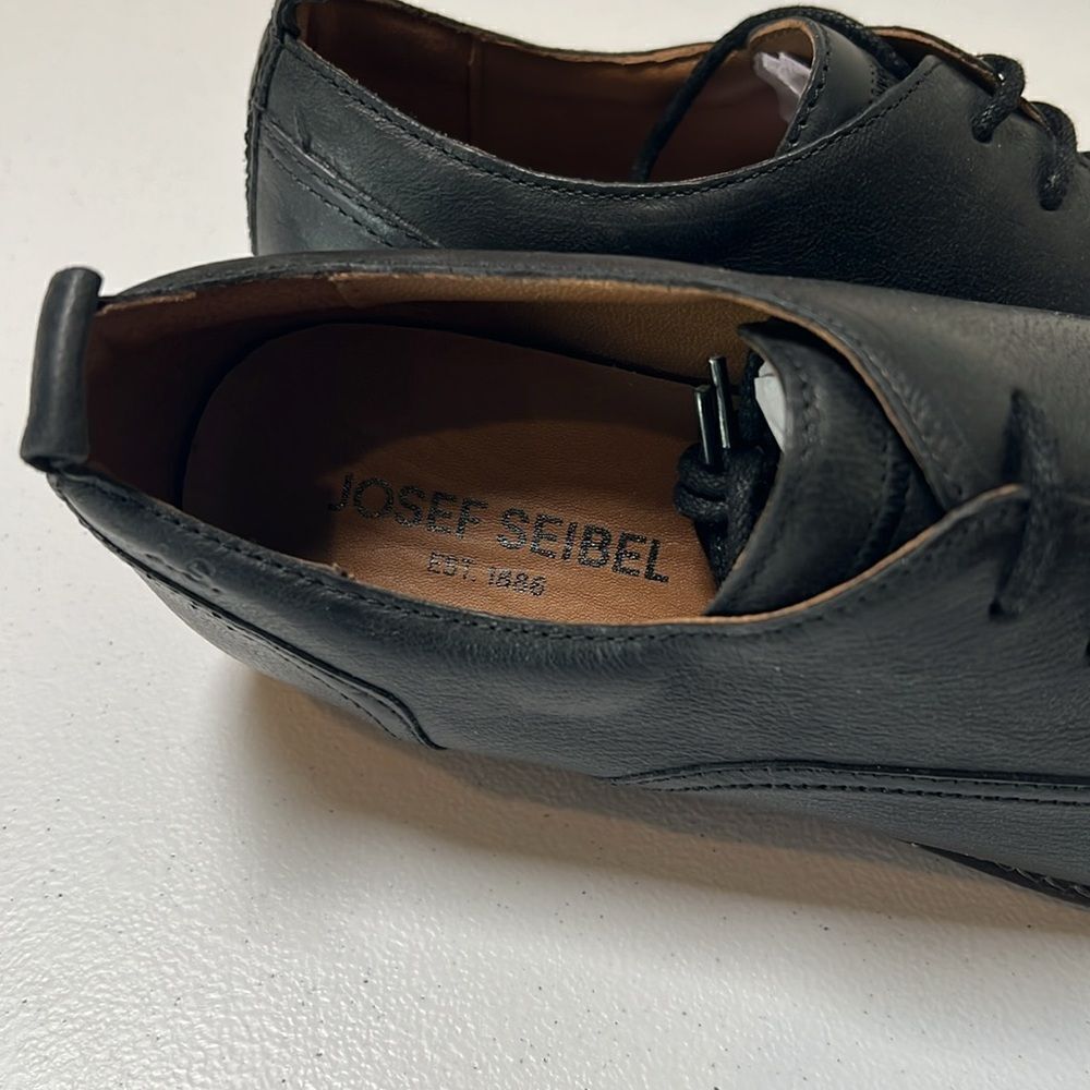 Josef Seibel Sienna 85 Black Leather Oxford Shoes EU 36 Women’s Comfort Lace Up - Picture 5 of 8